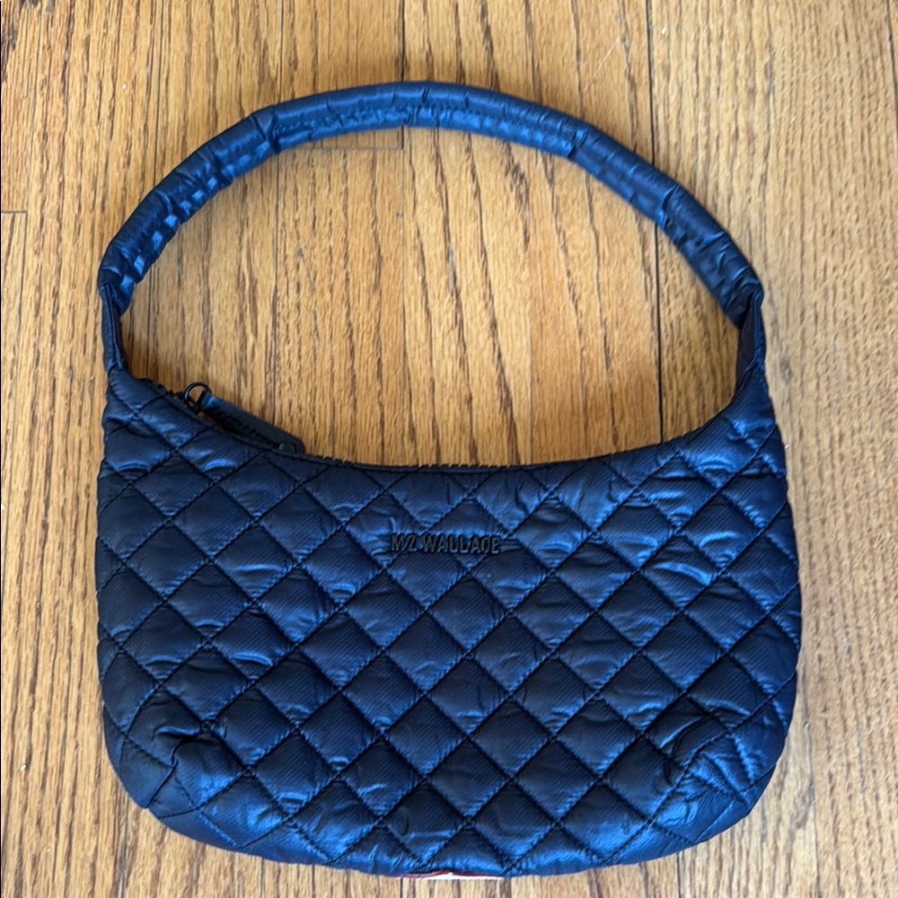 MZ Wallace Black Small Metro Shoulder Bag
